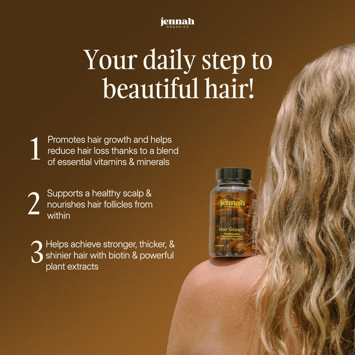 Hair Growth | With Spermidine & Pea Sprout Extract for Stronger Hair